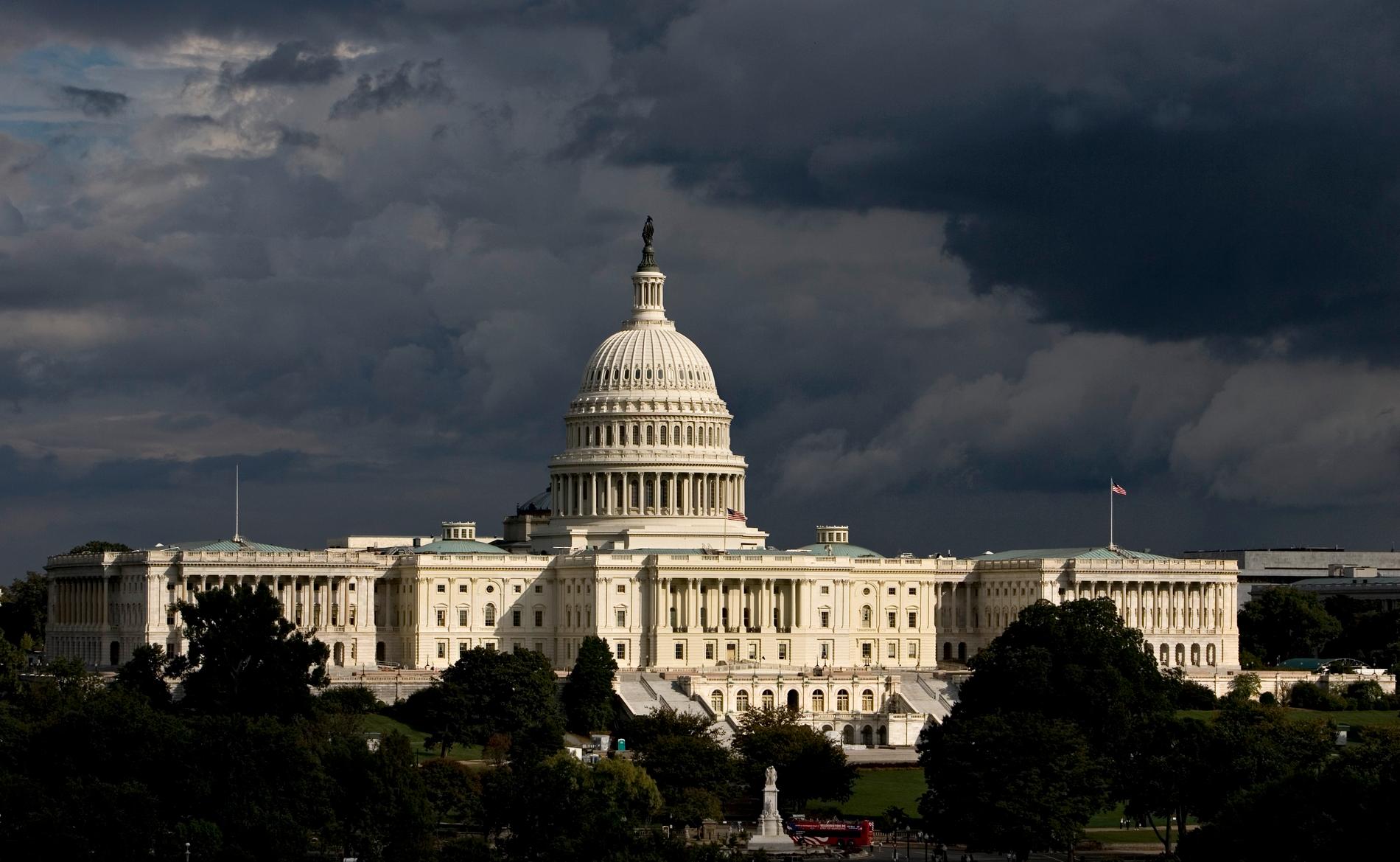 Kongressbyggnaden Capitolium i Washington DC i USA.