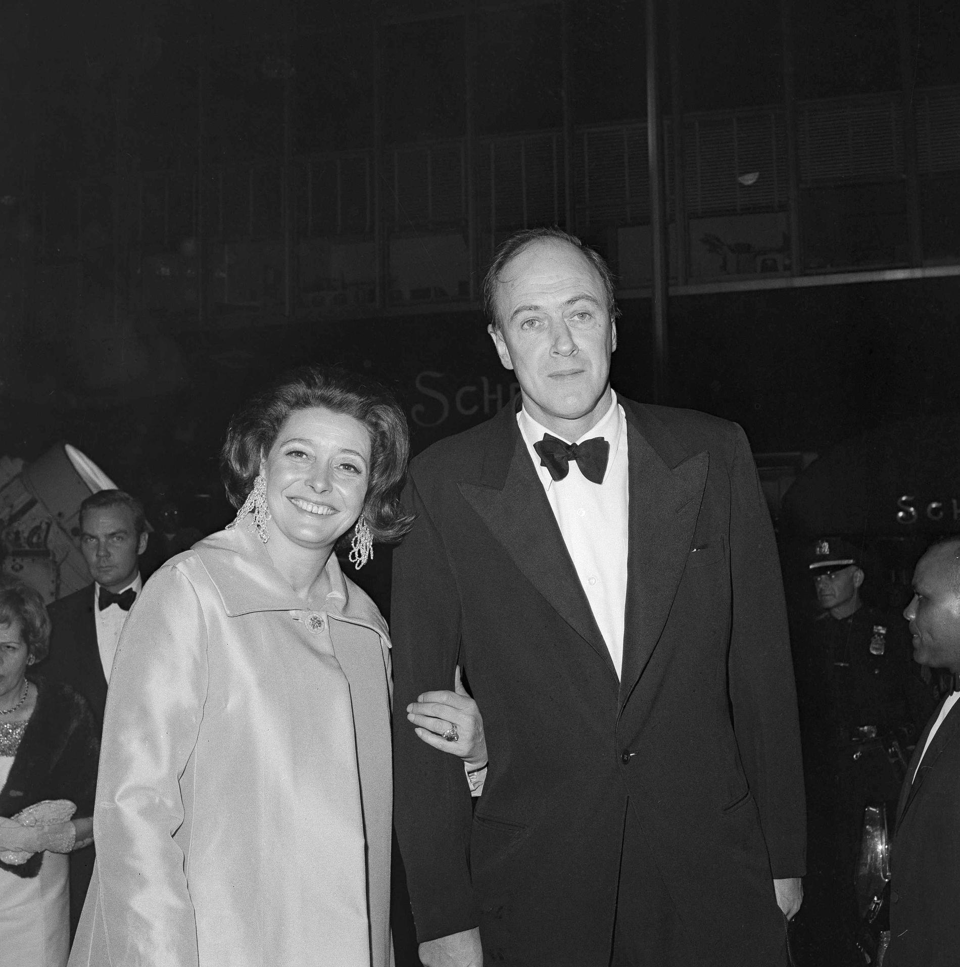 Roald Dahl med frun Patricia Neal. 