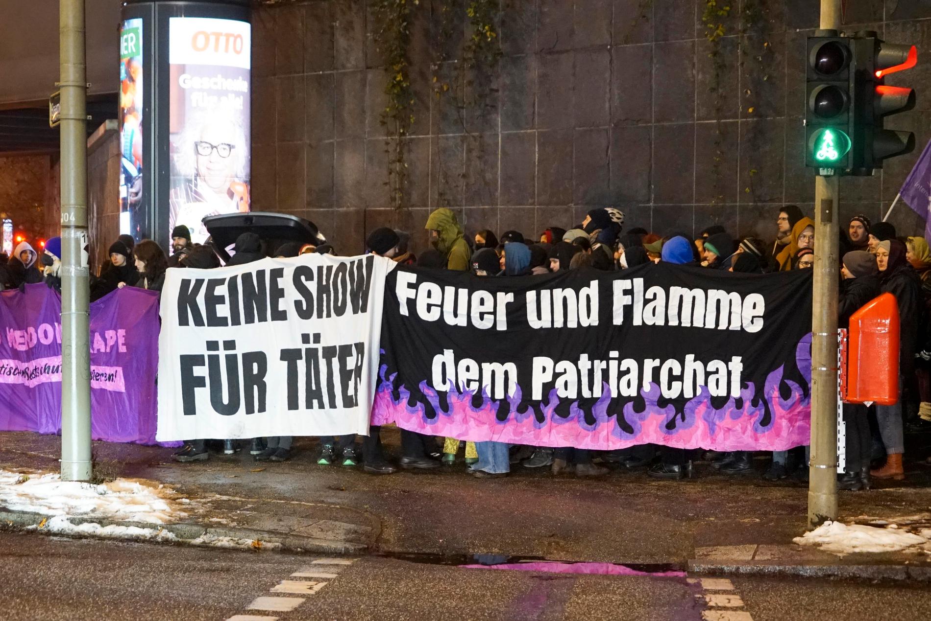Demonstrationer i Hamburg.