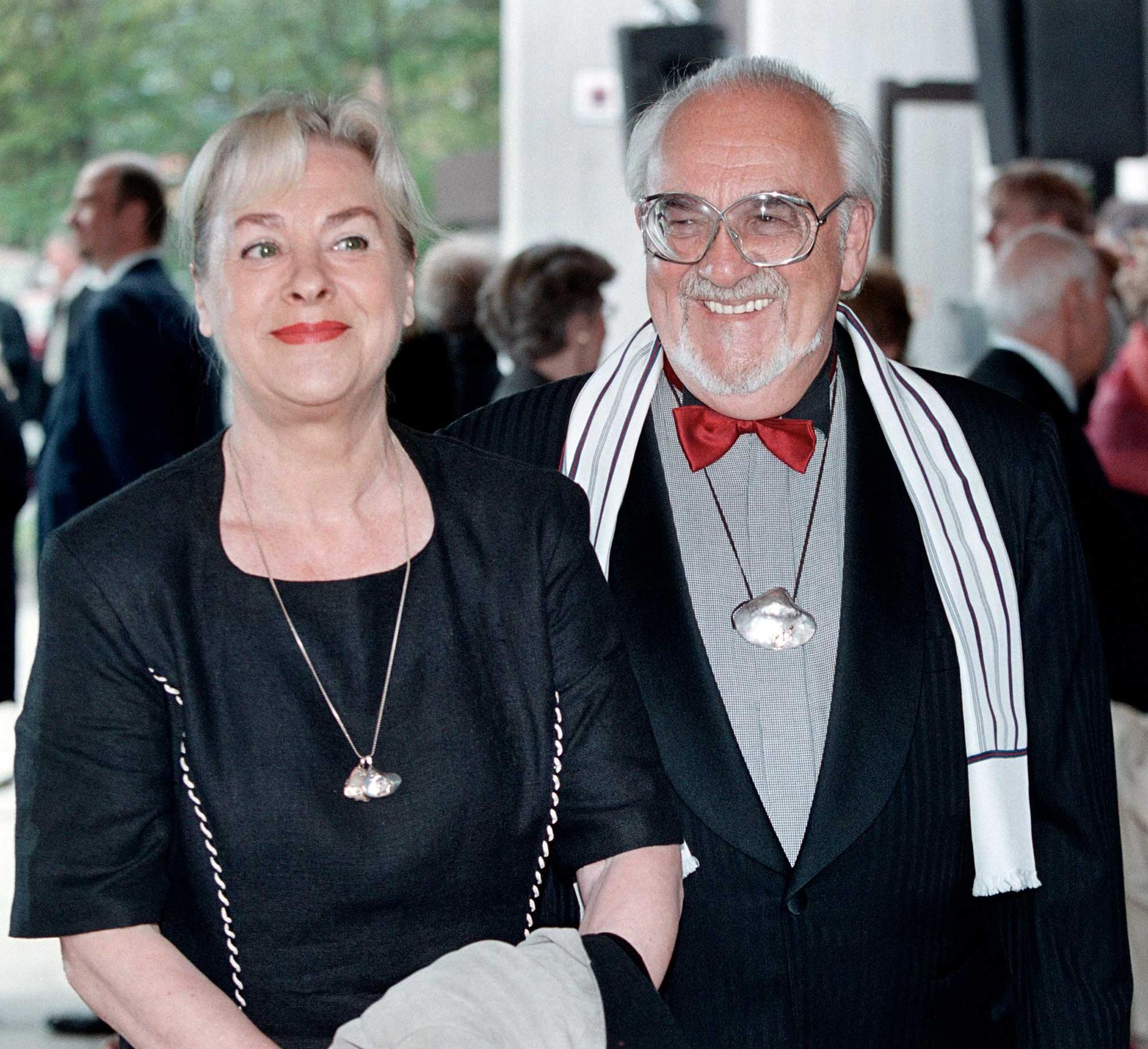 Eva Bysing och Bengt-Arne Wallin på Polarprisutdelningen 2001.