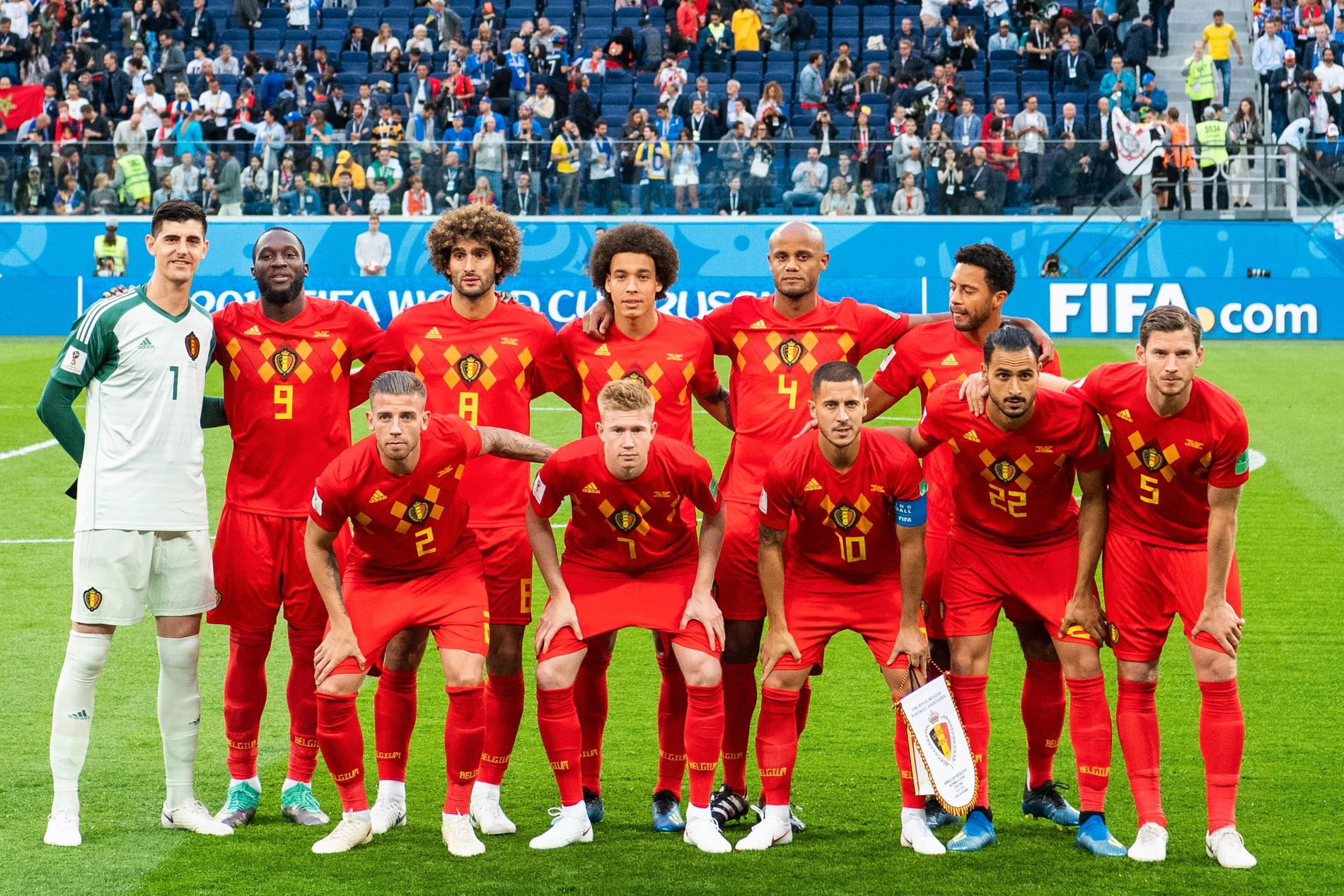 Det belgiska landslaget i VM - utan Radja Nainggolan. 