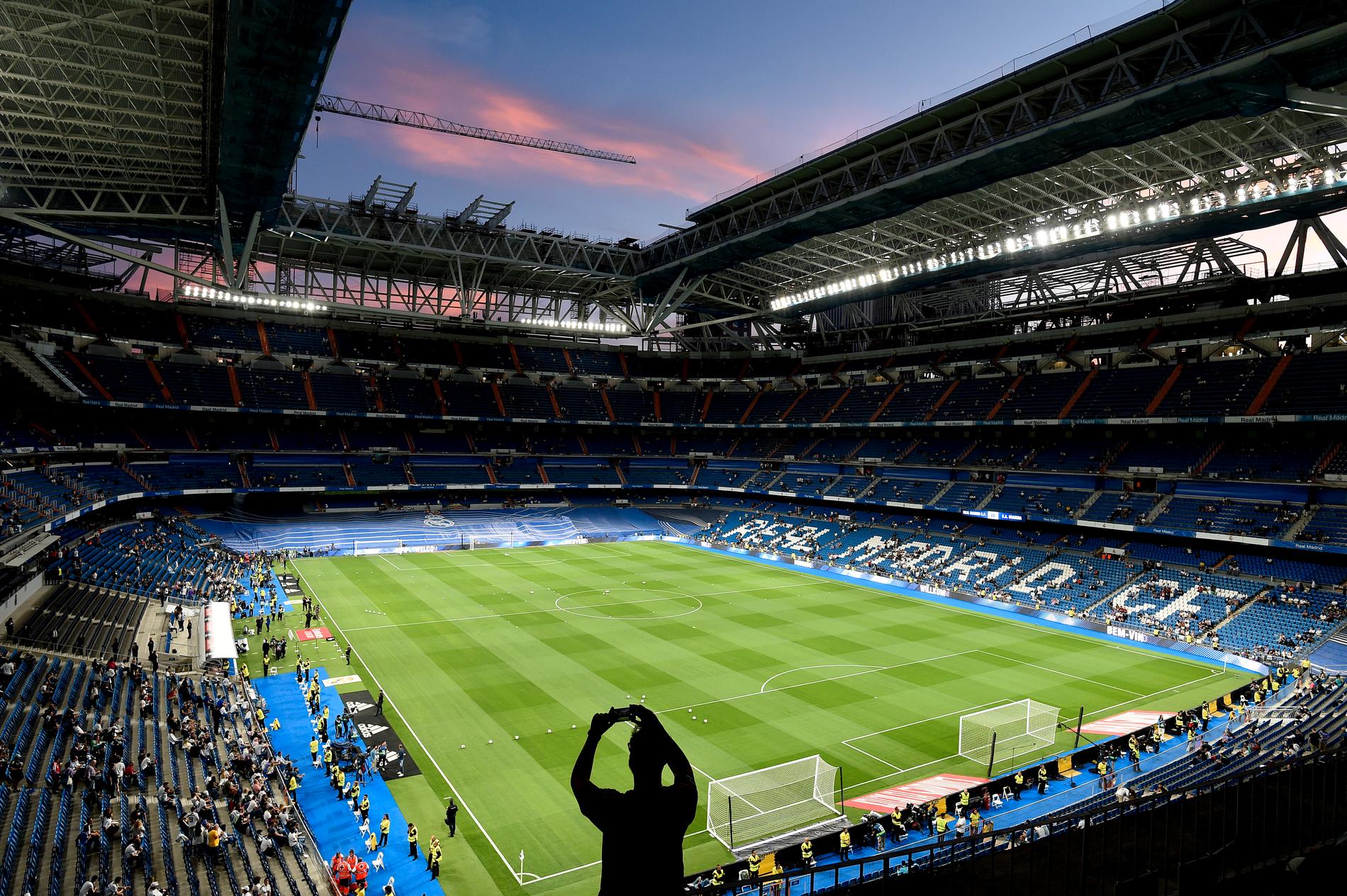 Real Madrids hemmaarena Santiago Bernabeu. 