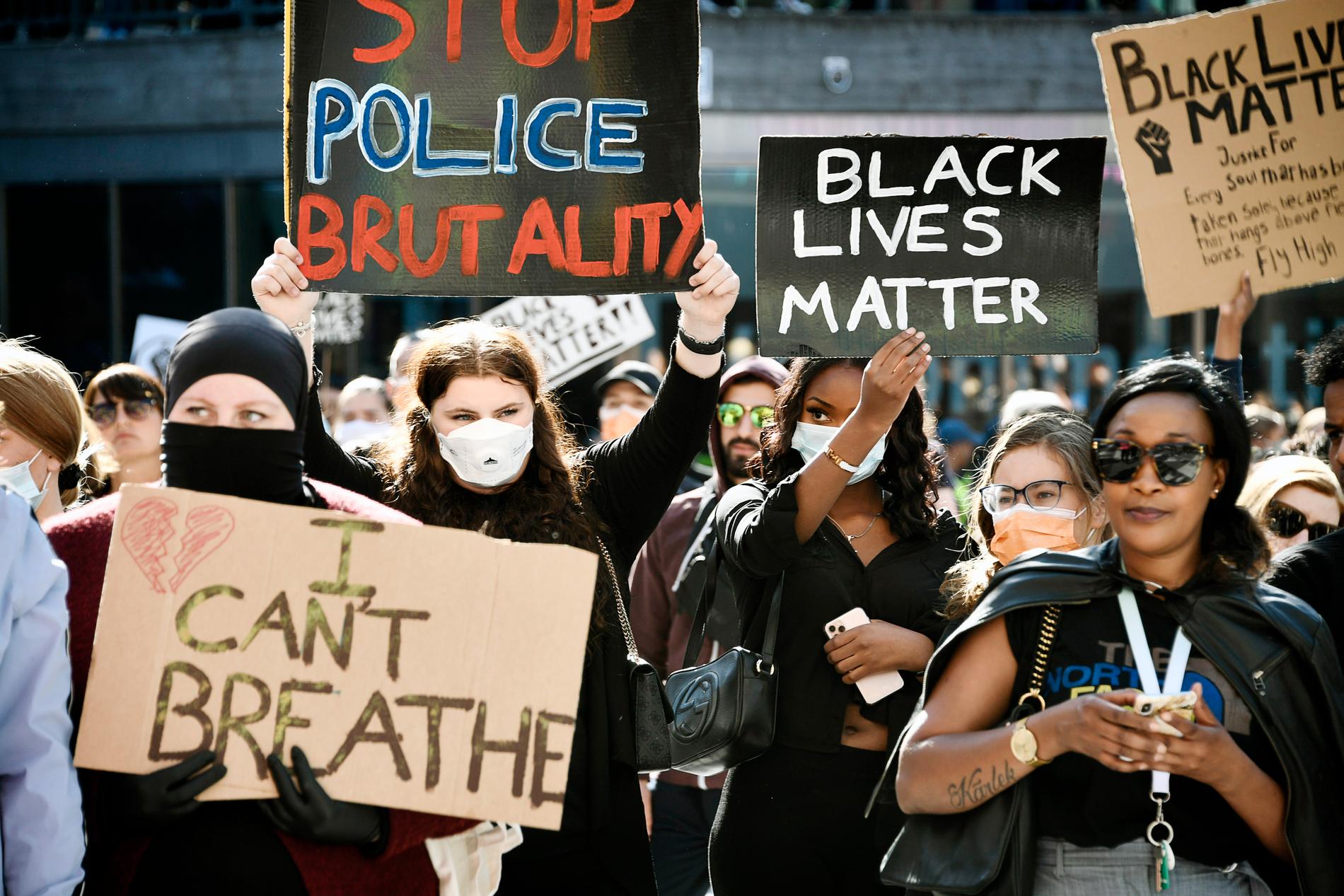 Black lives matter-demonstrationerna lockade tusentals i veckan, även i Sverige. 