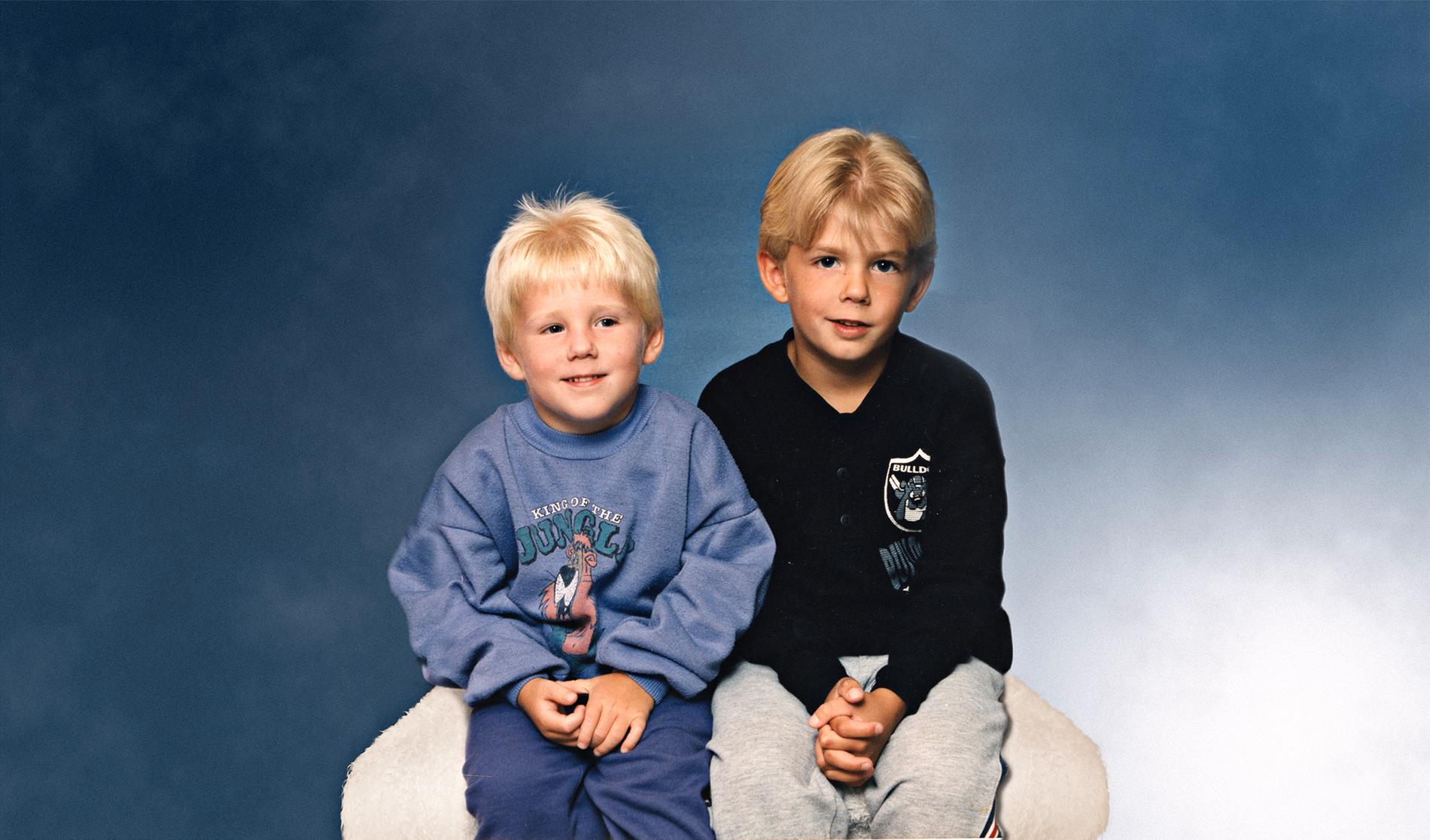 Bröderna Robin och Christian, då 5 och 7 år gamla, pekades ut som skyldiga till mordet på Kevin, 4.