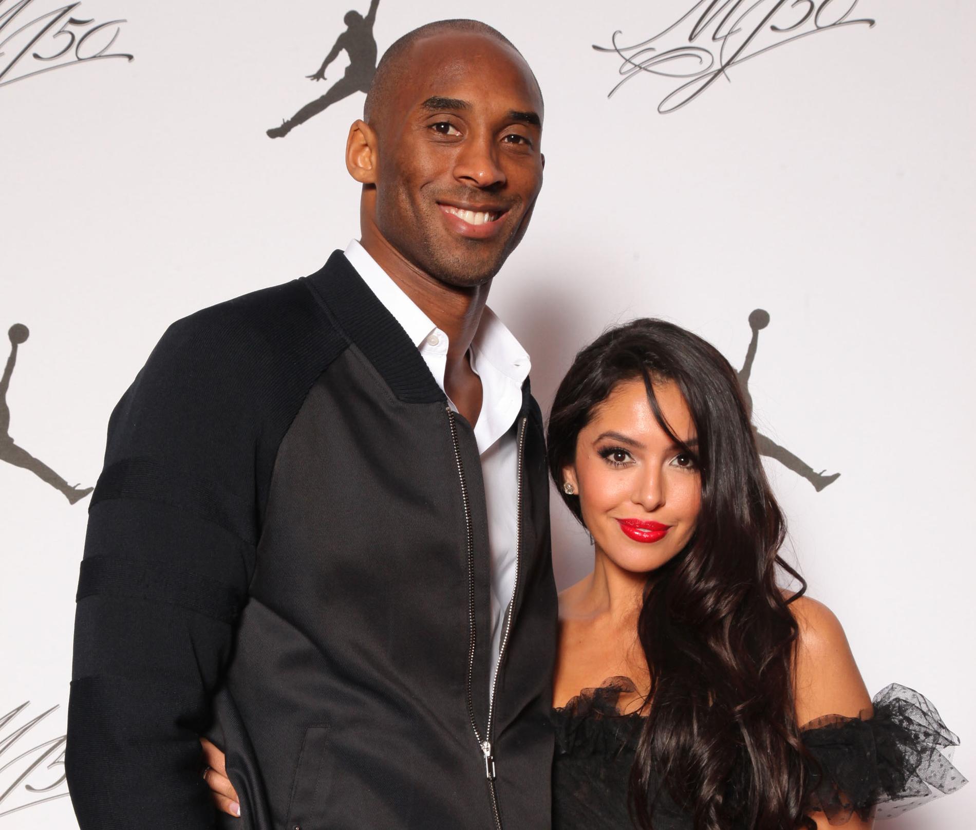 Kobe och Vanessa Bryant på Michael Jordans födelsedagskalas 2013.