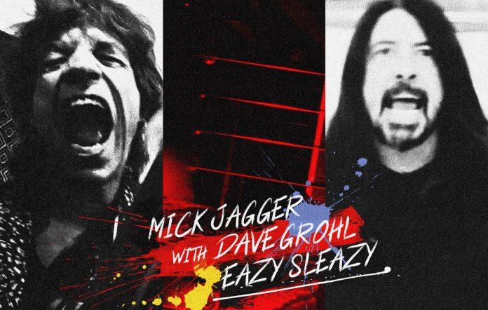 ”Eazy sleazy” med Mick Jagger (till vänster) och Dave Grohl är ”hutlöst risig” enligt Per Bjurman.