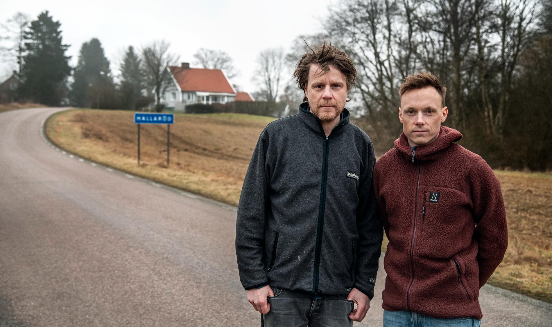 Aftonbladets Staffan Lindberg och Pontus Orre på plats i Hallaröd.