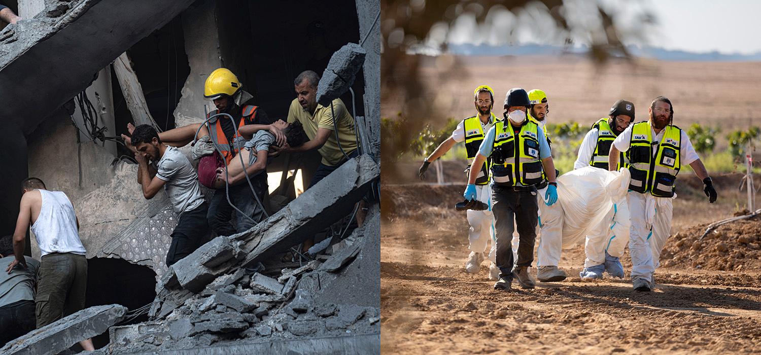Både i Israel och i Gaza samlar man nu sina döda och skadade.