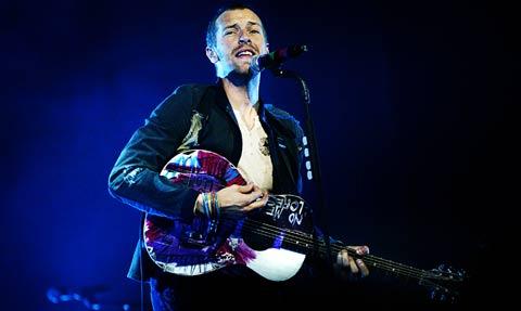 Chris Martin och Coldplay spelade två kvällar i Globen i Stockholm i september.