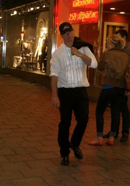 Bill Murray släpptes efter en timme på polisstationen i city.Bilden är tagen tidigare i veckan under Sverigebesöket.