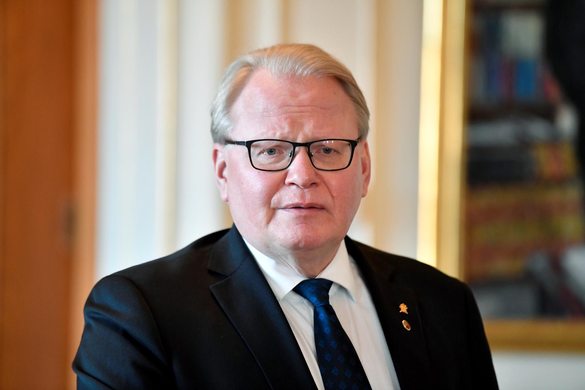 Sveriges försvarsminister Peter Hultqvist (S). Arkivbild.