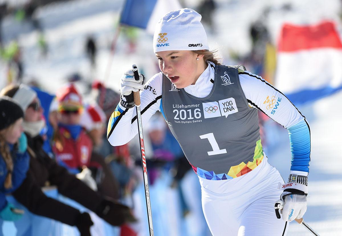 Johanna Hagström vann även ett silver i helgen i längdskidcross.
