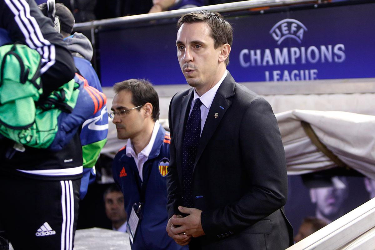 Gary Neville är huvudtränare i Valencia.