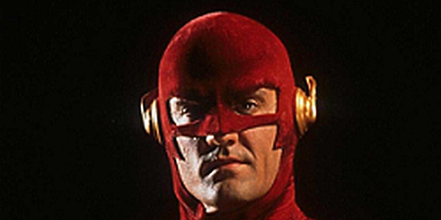 Skådespelaren John Wesley Shipp som Flash.