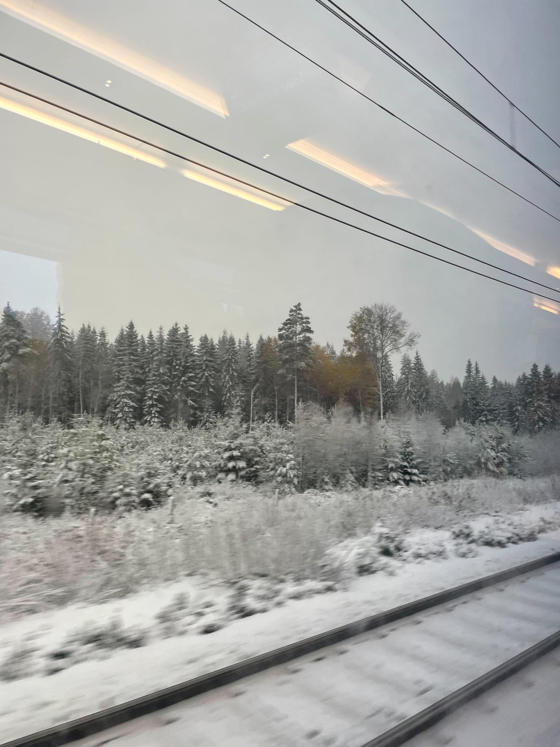 Snö i Närke.