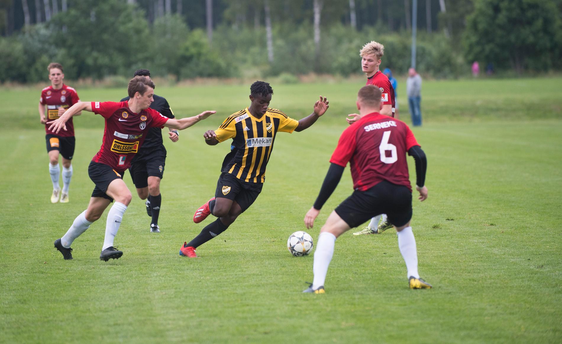 Bild från Juniorallsvenska matchen mellan Hässleholm och Landskrona.
