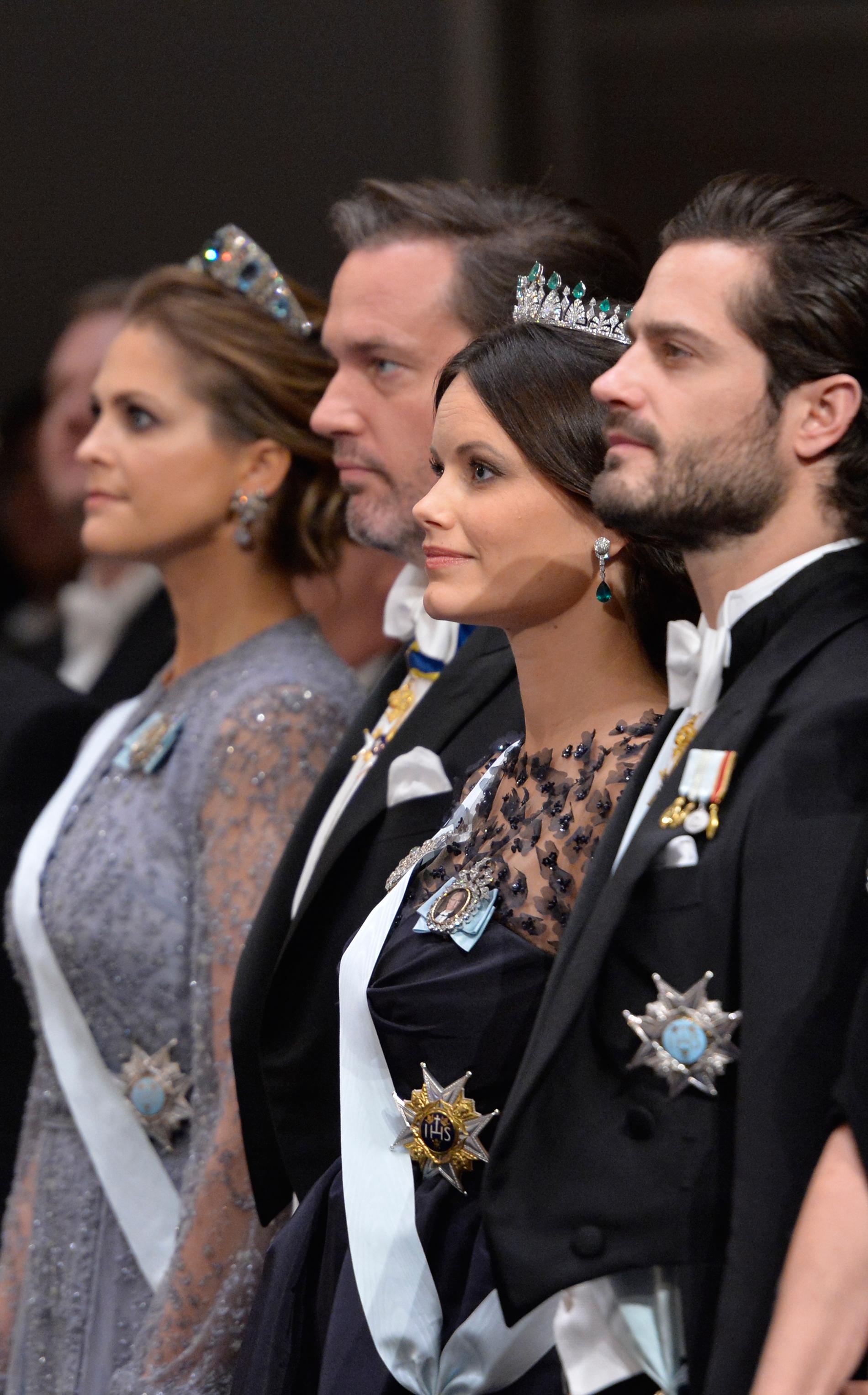 Prinsessan Madeleine, Chris O'Neill, prinsessan Sofia och prins Carl Philip.
