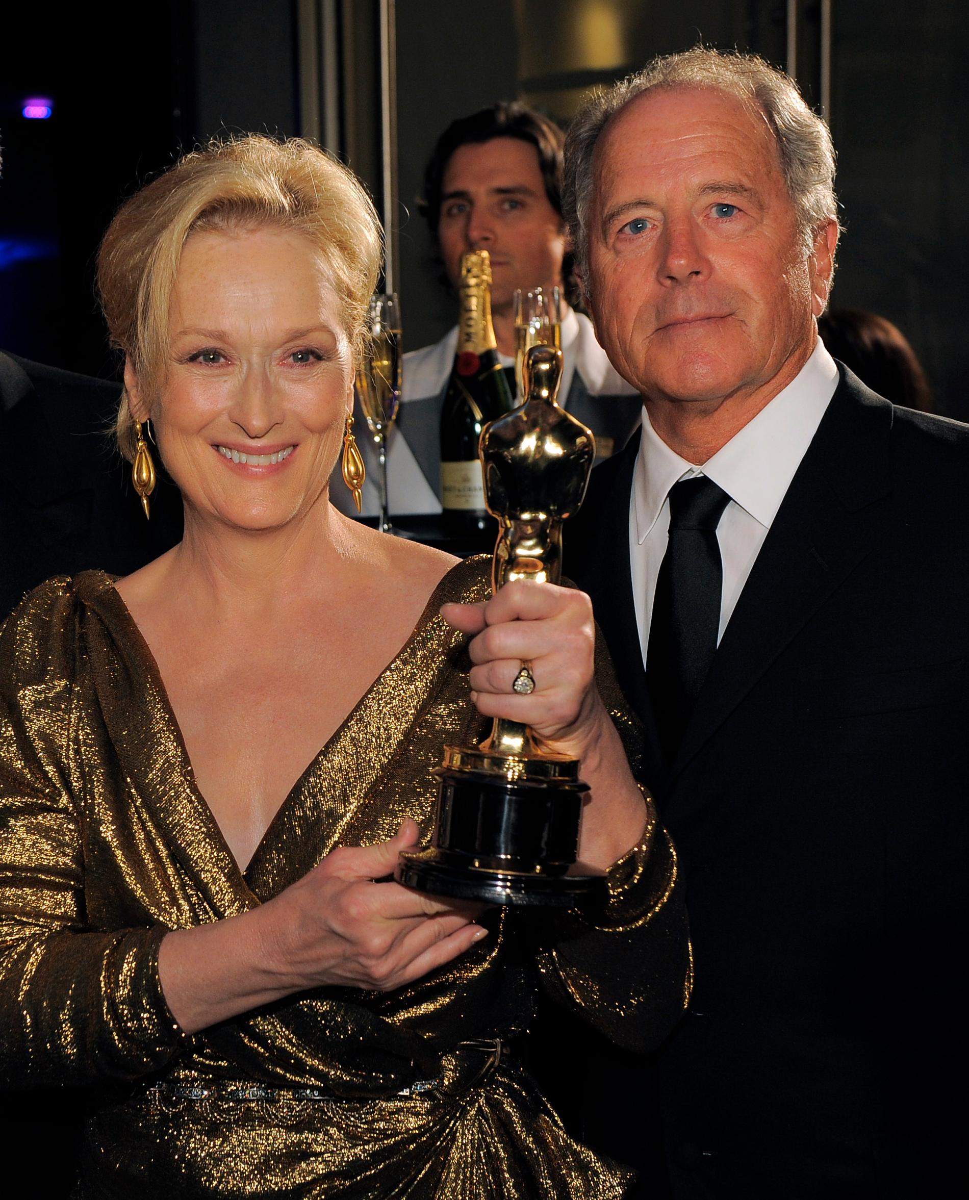 Meryl Streep och Don Gummer på Oscarsgalan 2012. 