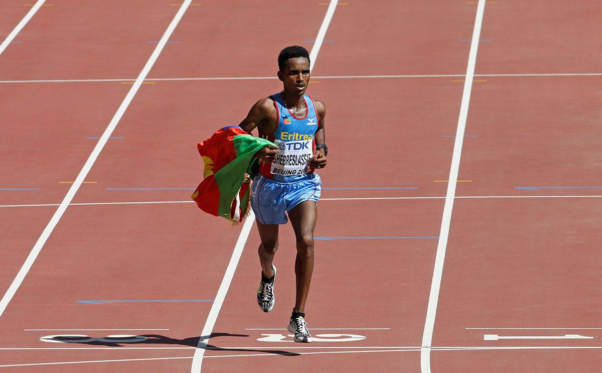 Ghirmay Ghebreslassie från Eritrea blev världsmästare.