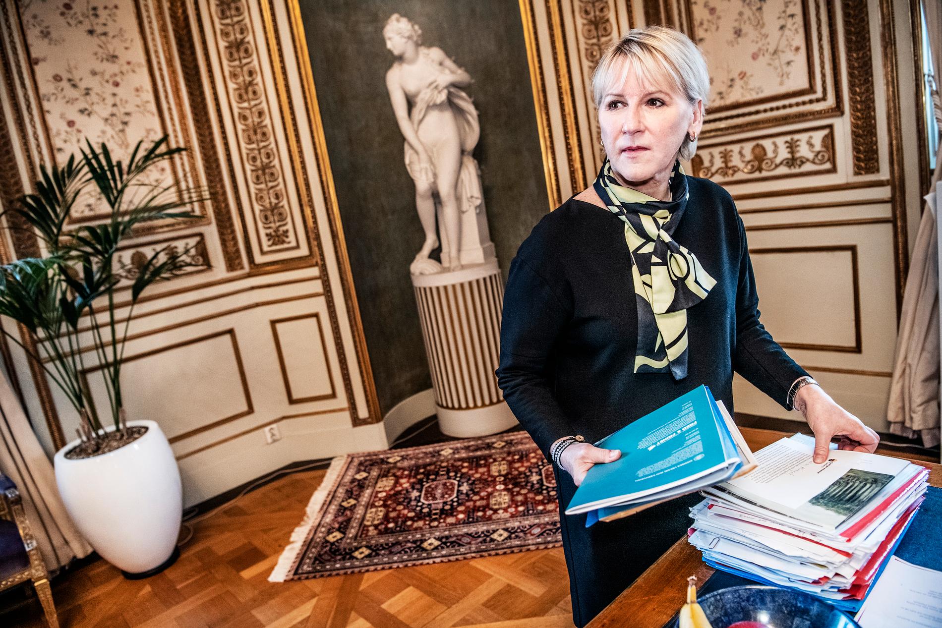 Utrikesminister Margot Wallström (S) är värd för ett ministermöte om nedrustning och kärnvapen i Stockholm den 11 juni. Arkivbild.