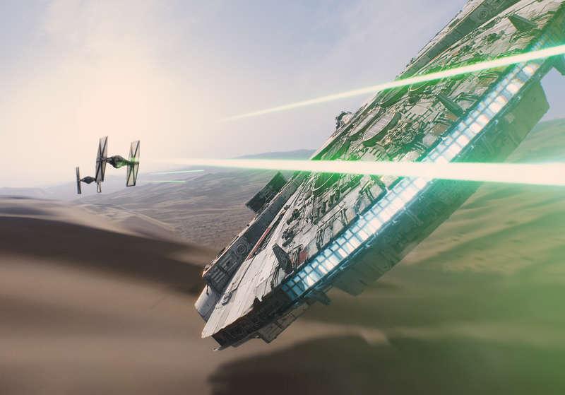En bild från den första teasertrailern som släppts till ”Star wars - the force awakens”.