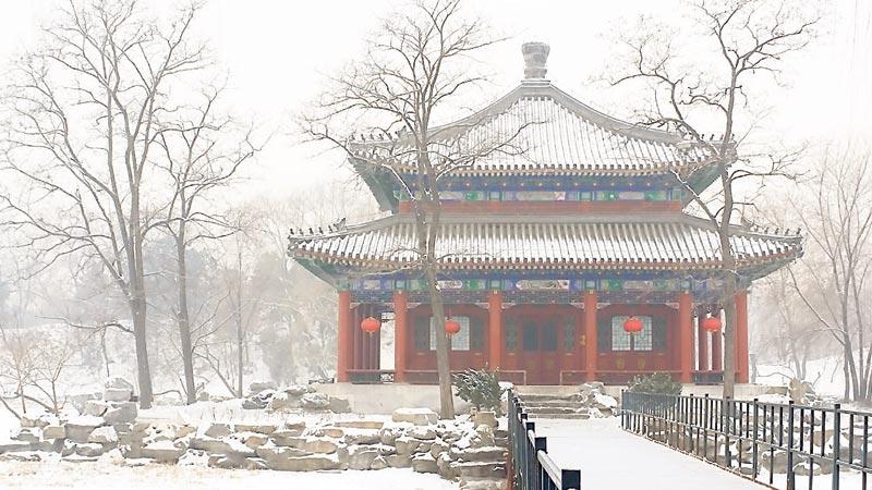 Peking i vinterskrud.
