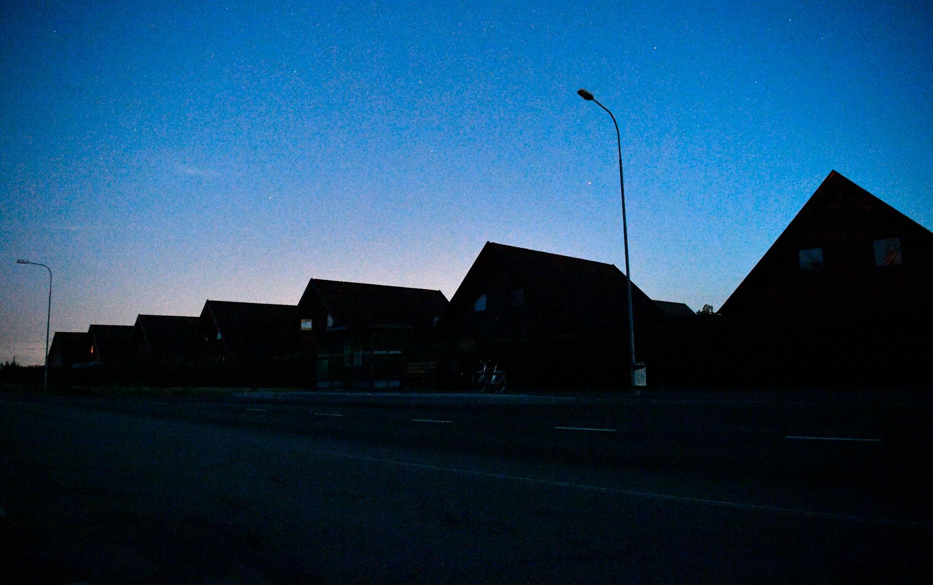 Bild från ett strömavbrott i Skåne i somras. Arkivbild.