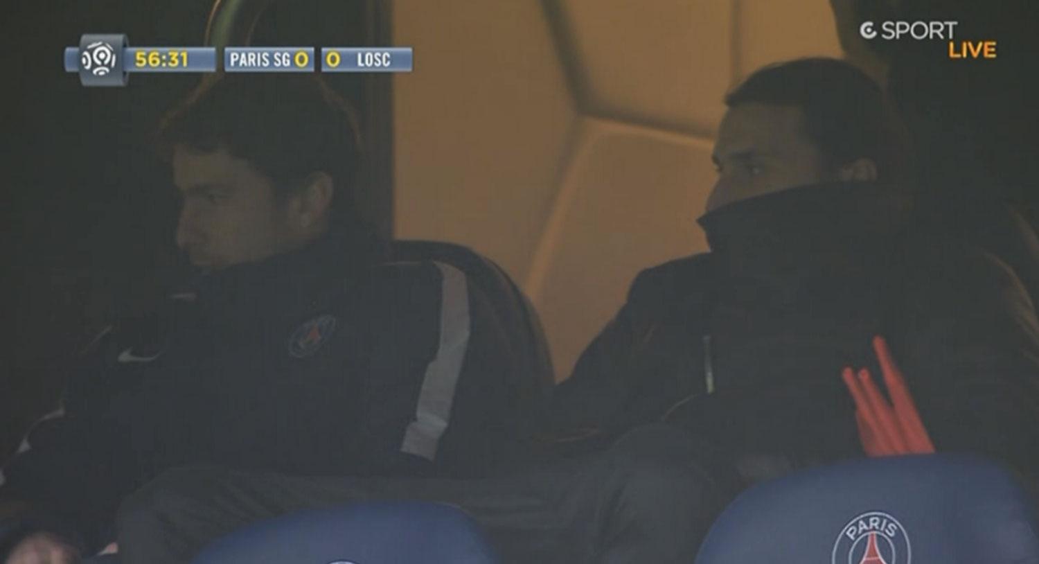 Zlatan Ibrahimovic och Maxwell tittade besviket på.