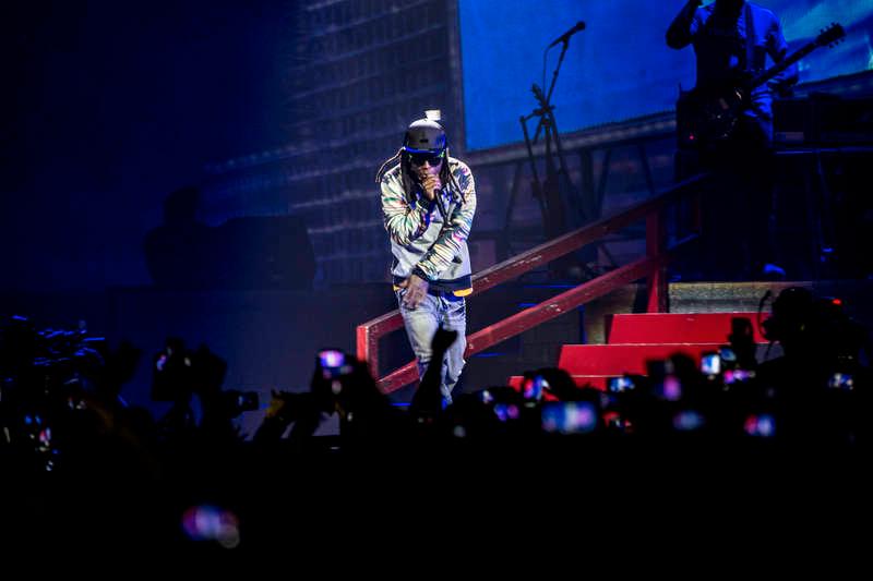 Lil Wayne vid en konsert på Globen 2013. 