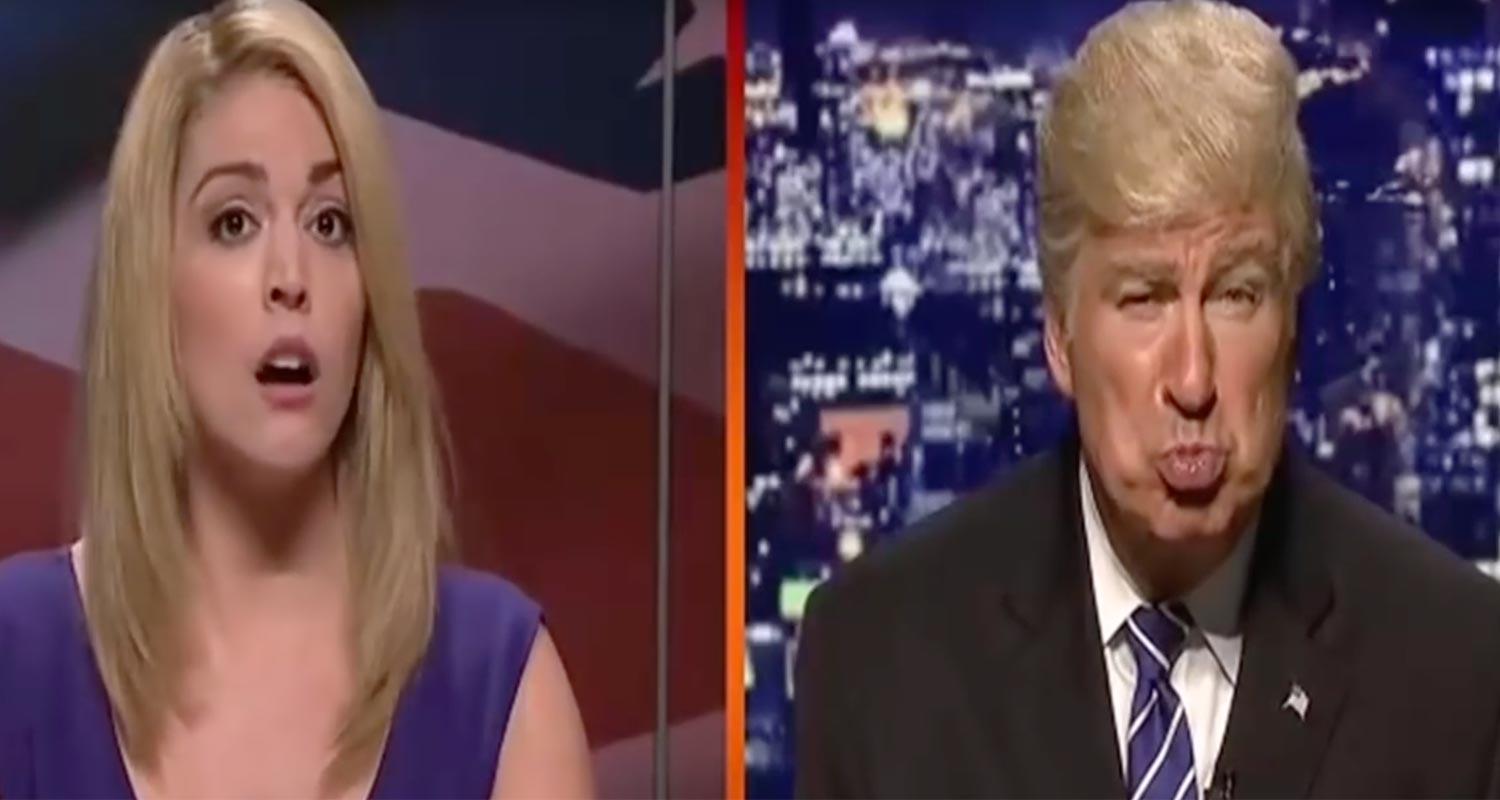 Alec Baldwin gjorde ett framträdande som presidentkandidat Donald Trump i programmet ”Saturday Night Live” under lördagen.