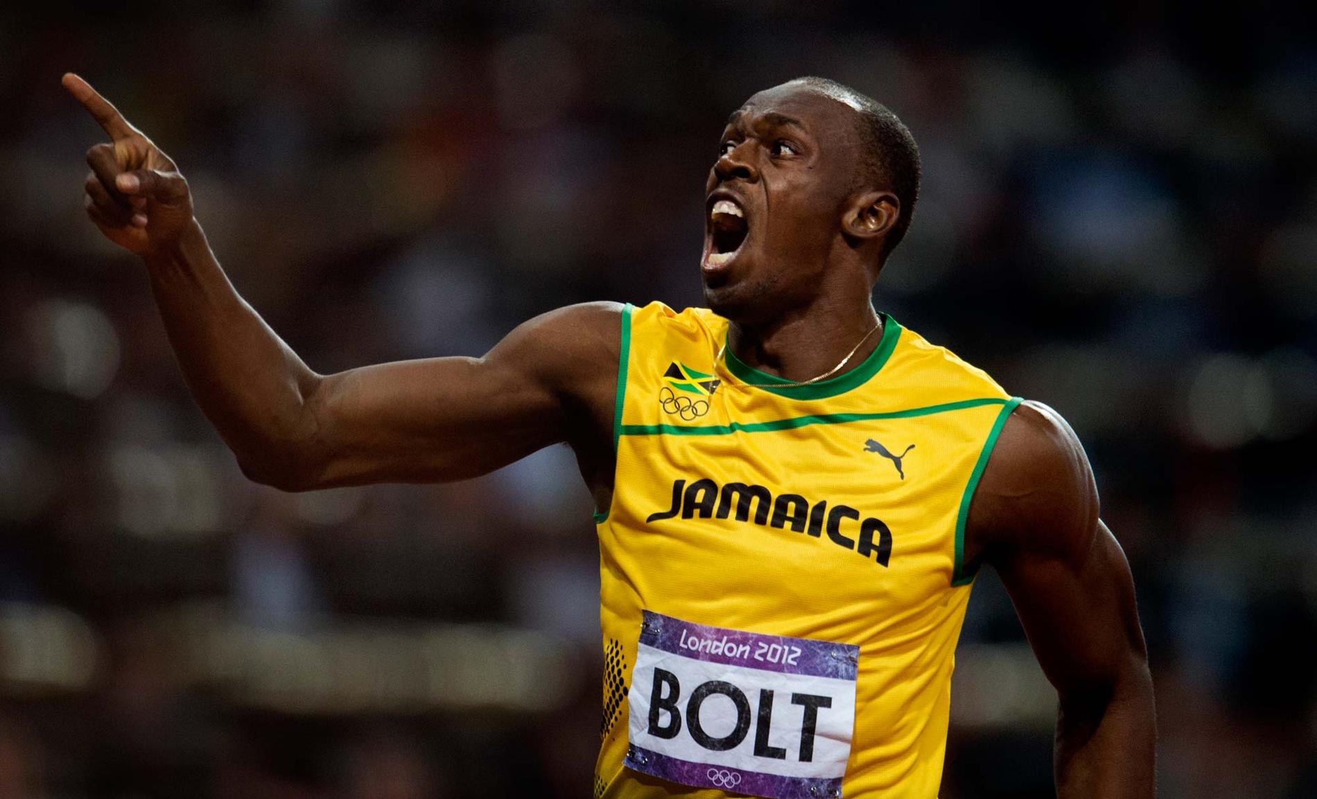 Världens snabbaste man, Usain Bolt.