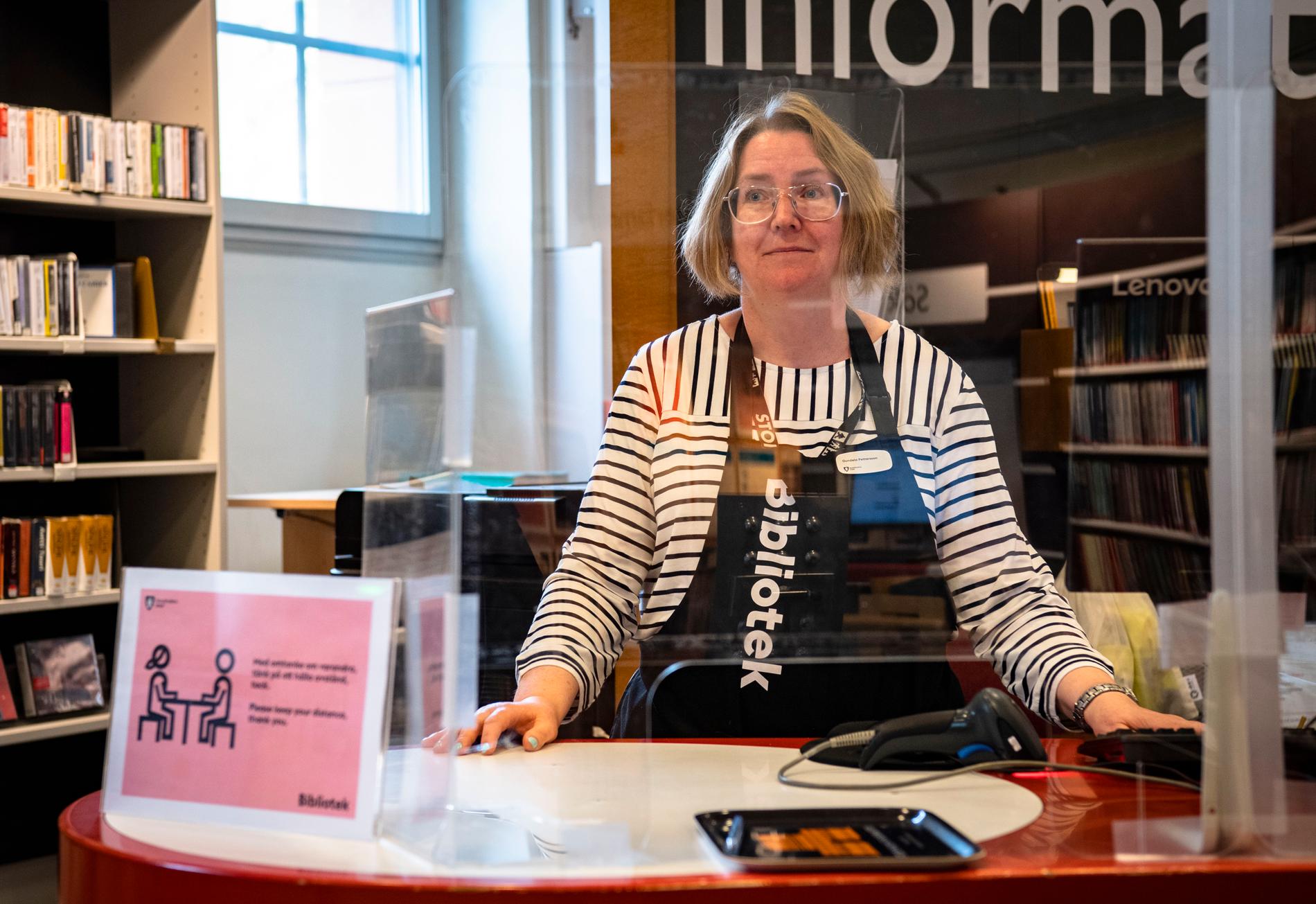Gundela Pettersson, biträdande chef på Stadsbiblioteket.