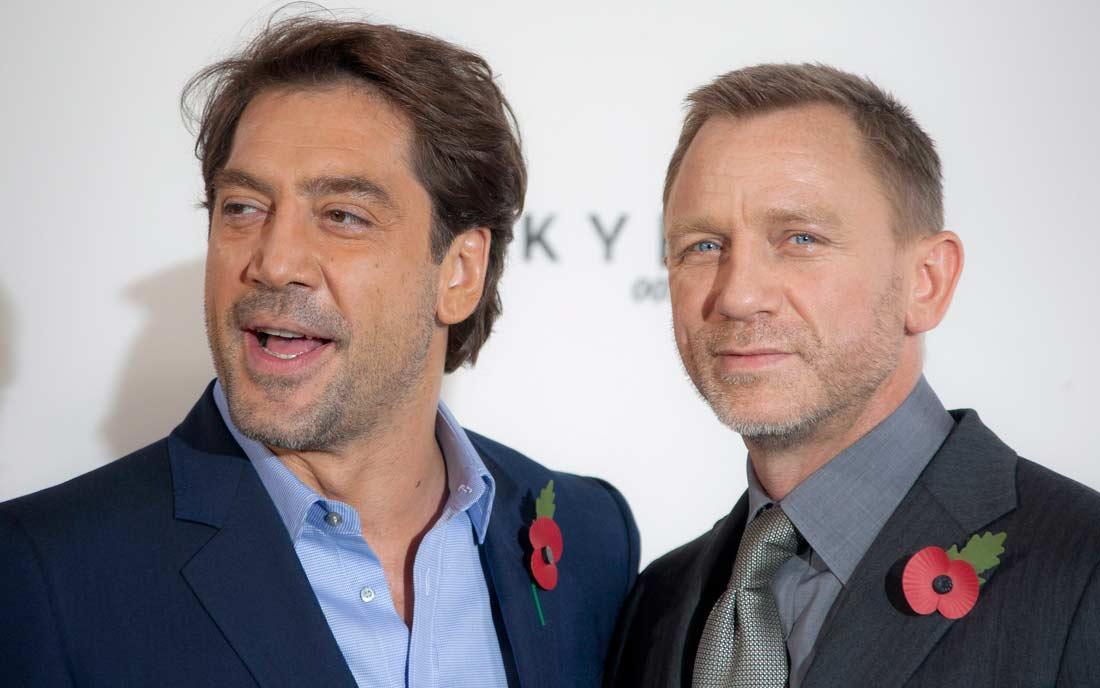 Skådespelarna Javier Bardem och Daniel Craig spelar i nya Bond-filmen.