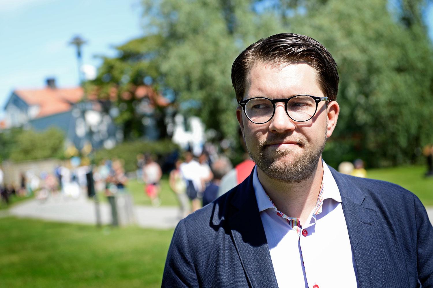 Jimmie Åkesson, partiordförande för SD.