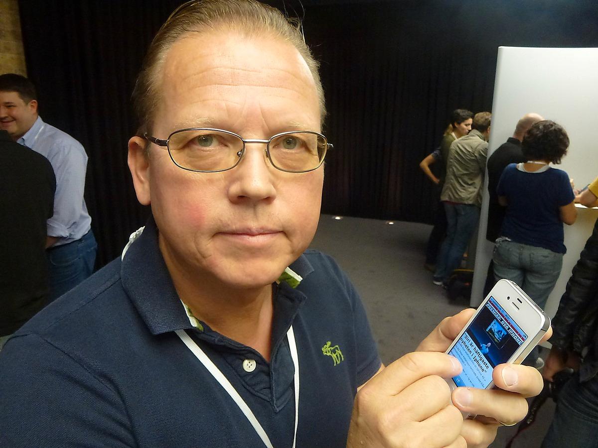 Peter Pettersson testade nya Iphone 4S i London.
