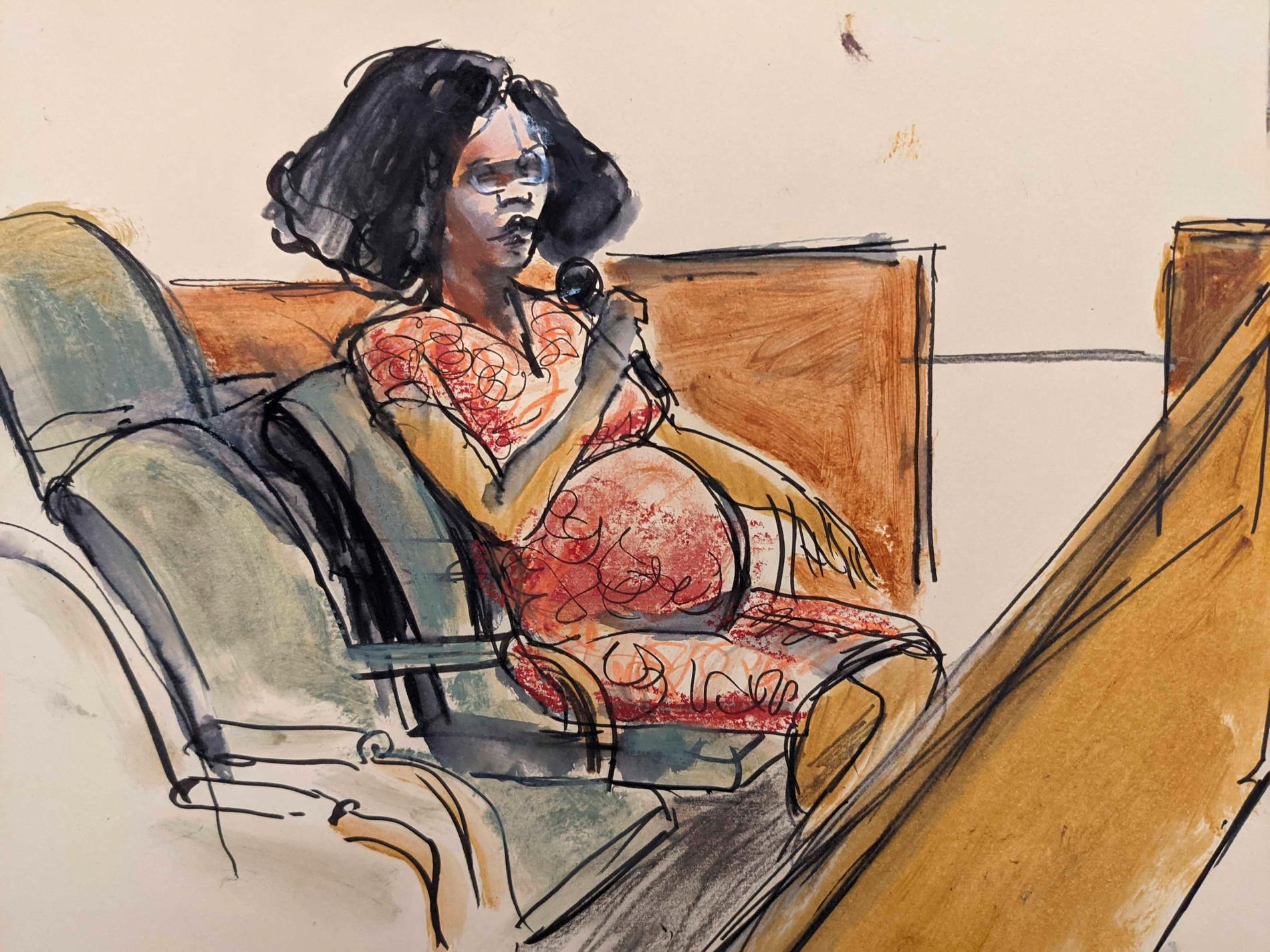 Den i dag 28-åriga kvinnan vittnar mot R Kelly i New York.