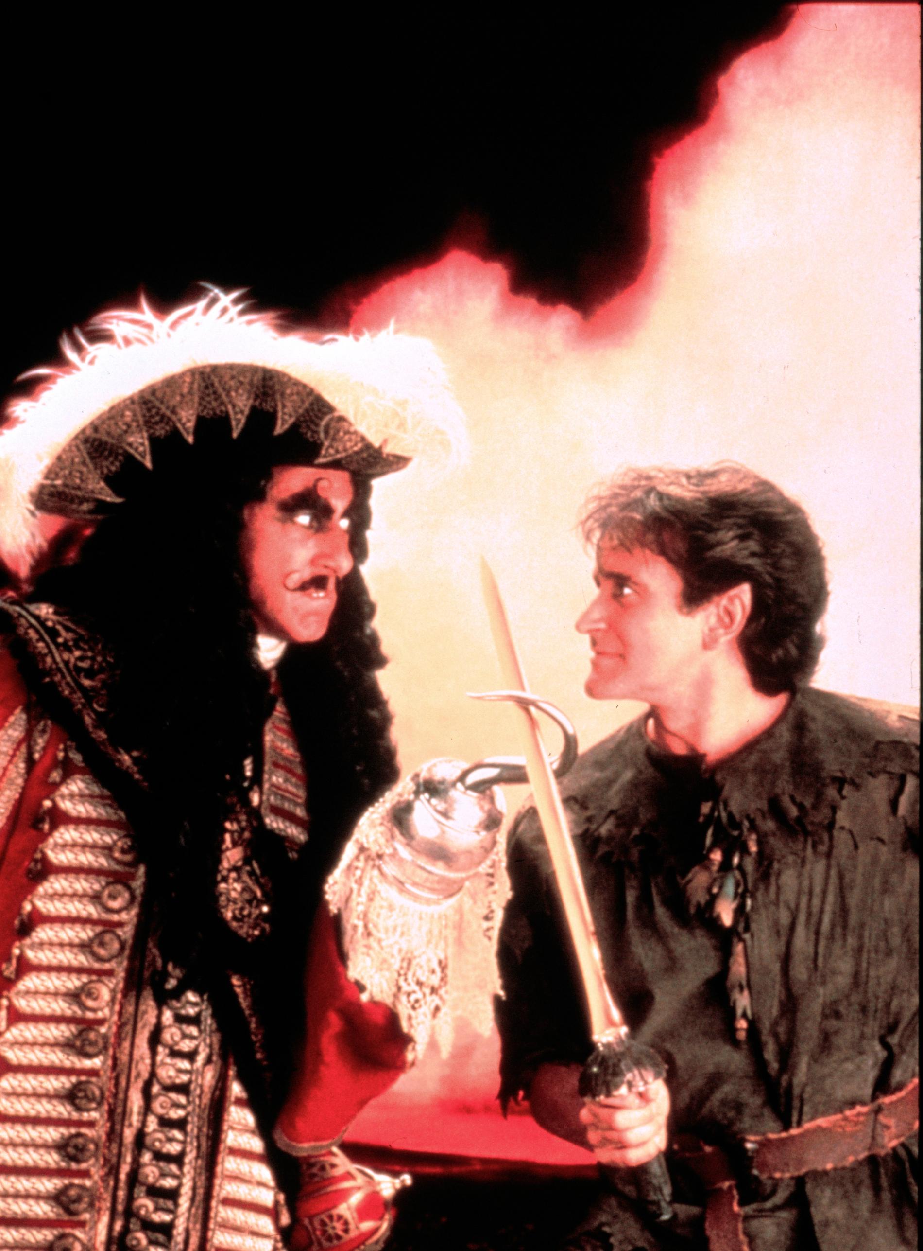 Filmen ”Hook” från 1991 blev världssuccé. Här med Dustin Hoffman.