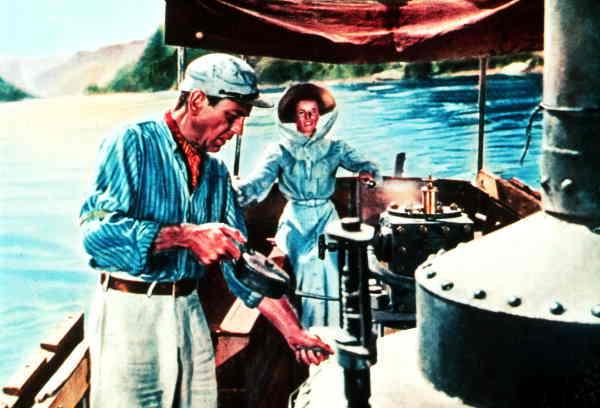 Reste med Bogart Lance och Suzanne Holmquist har rustat upp båten African Queen som användes i filmen med samma namn. Vid premiärturen hoppade Humphrey Bogarts son, Stephen (tvåa från höger), på i Key Largo.oto: