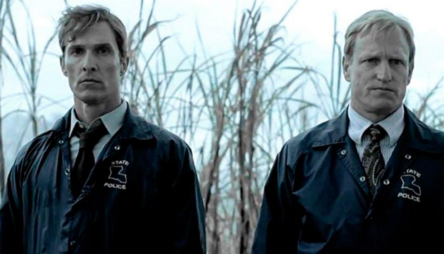 Matthew McConaughey och Woody harrelson i ”True detective”.
