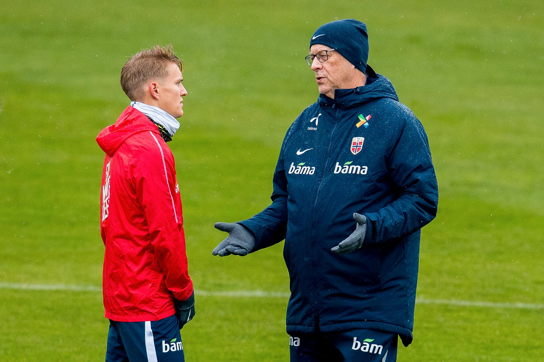 Martin Ödegaard and Lars Lagerbäck.