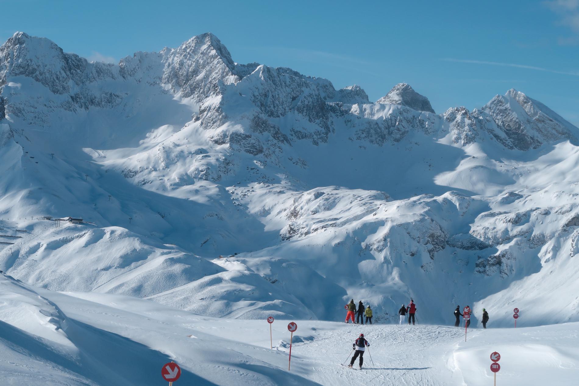 Området omkring Lech är Österrikes största alpina skidområde. 