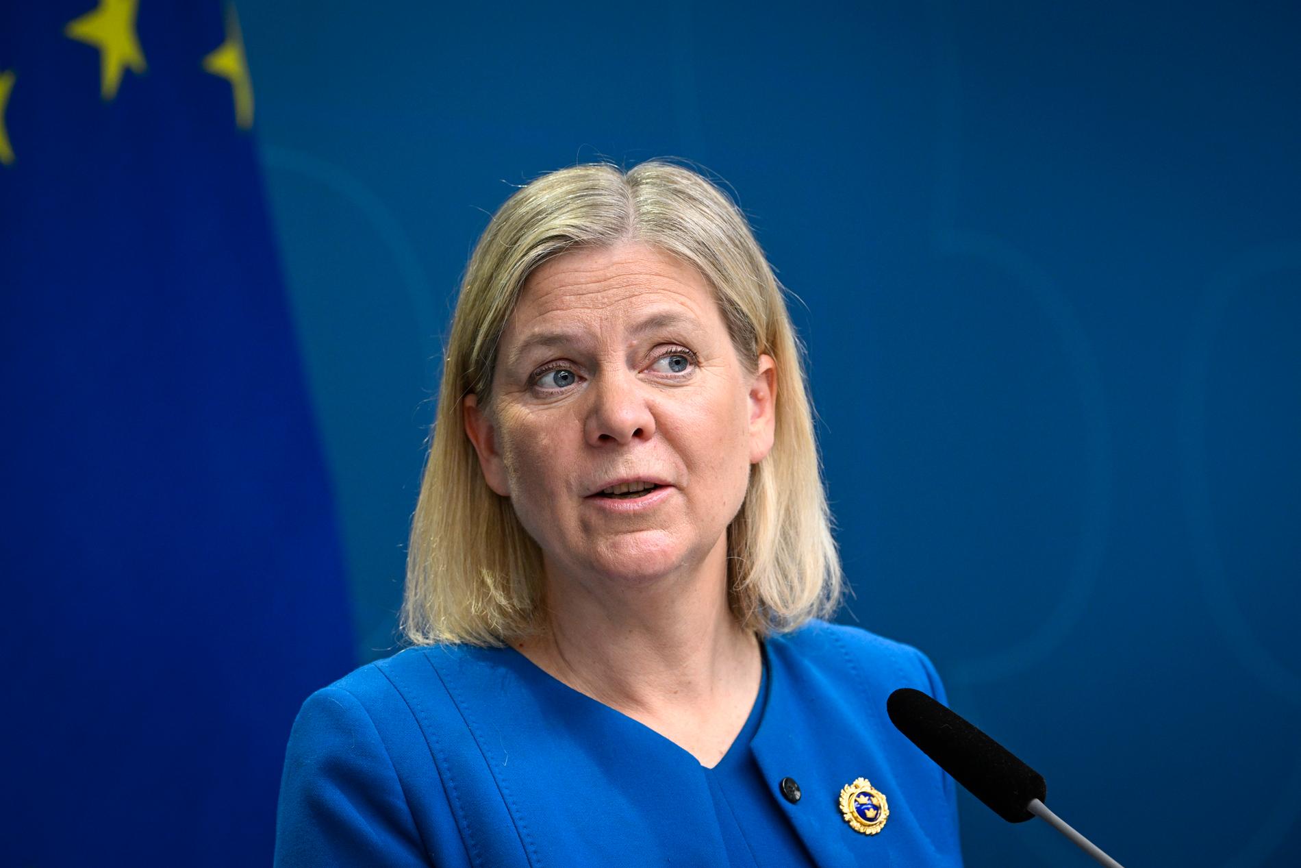 Magdalena Andersson, statsminister.