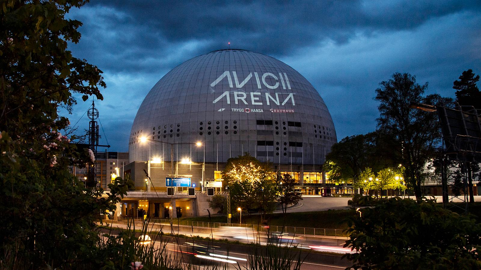 Globen (Avicii arena) i Stockholm.