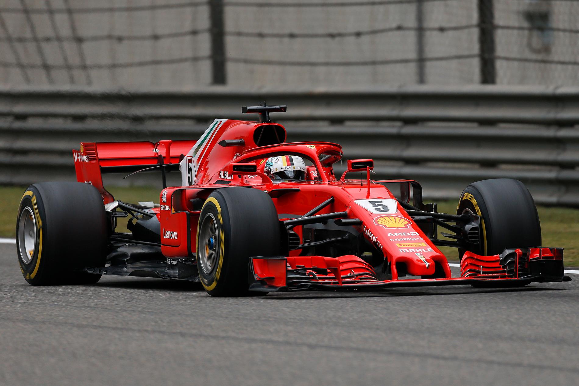Sebastian Vettel på pole position i Kinas GP
