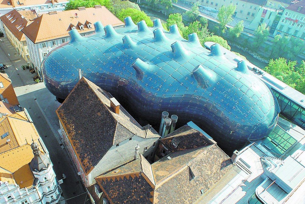 Spacelab, Peter Cooks och Colin Fourniers museum i österrikiska Graz, byggdes 2000–2003.