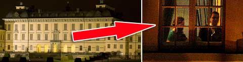 VICKEN FEST! Här på Drottningholms slott firade kronprinsessan Victoria och Daniel Westling sin förlovning i natt med en middag för de allra närmaste. Foto: Magnus Wennman