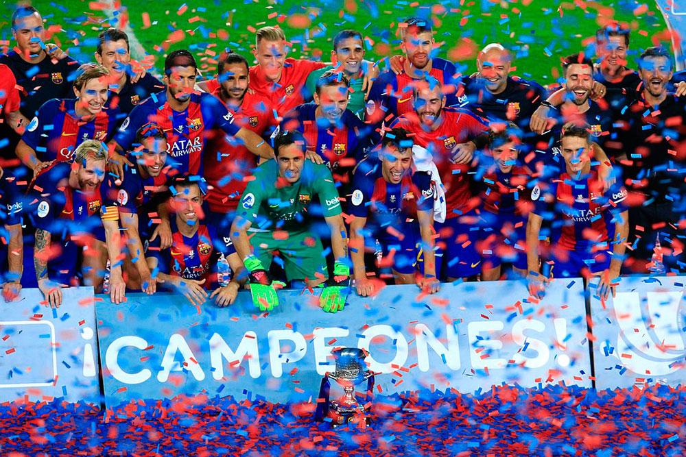 Barcelona mästare 2016 – vann även spanska supercupen 2009, 2010, 2011 och 2013.
