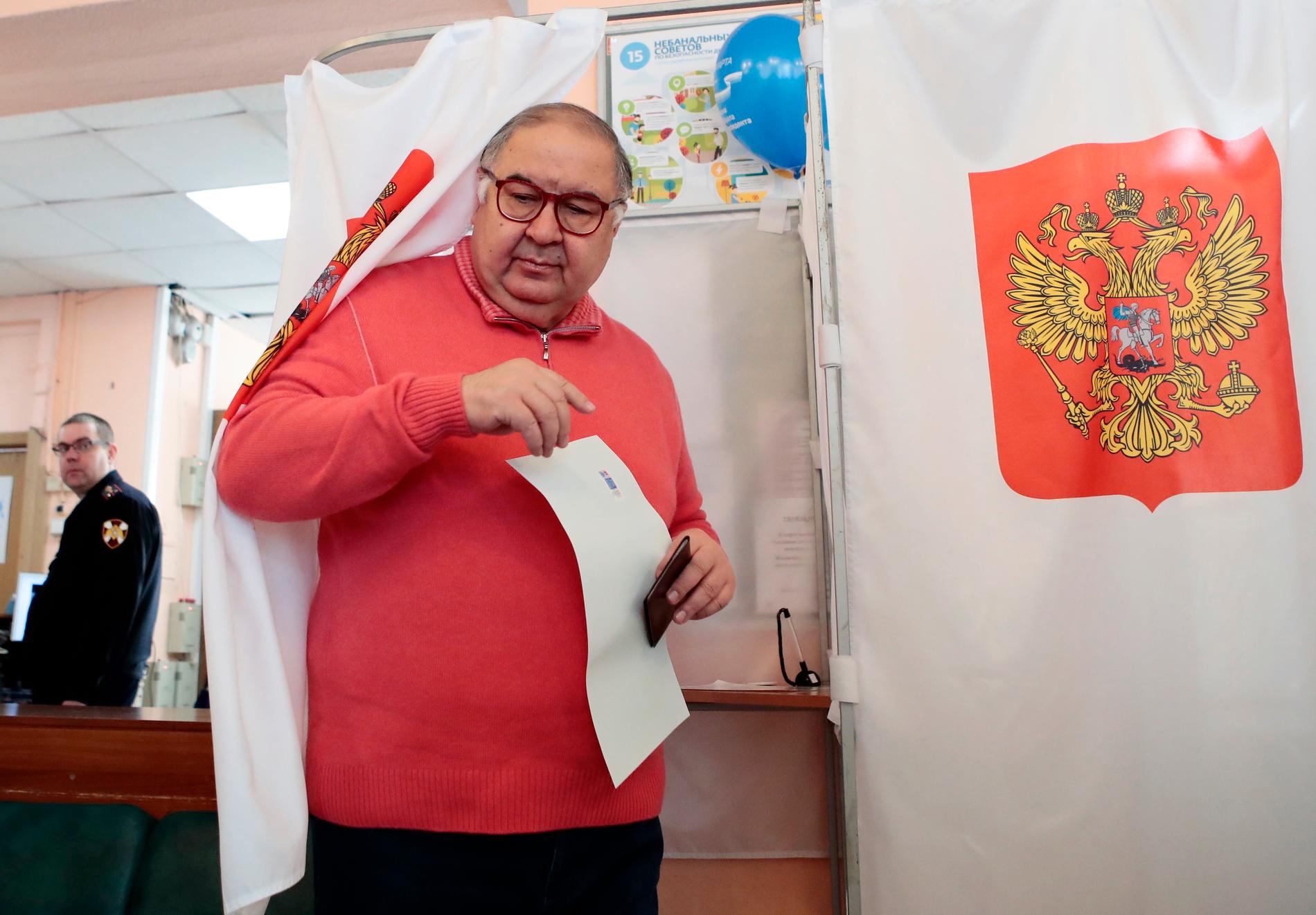 Alisjer Usmanov, här i samband med det ryska presidentvalet 2018.