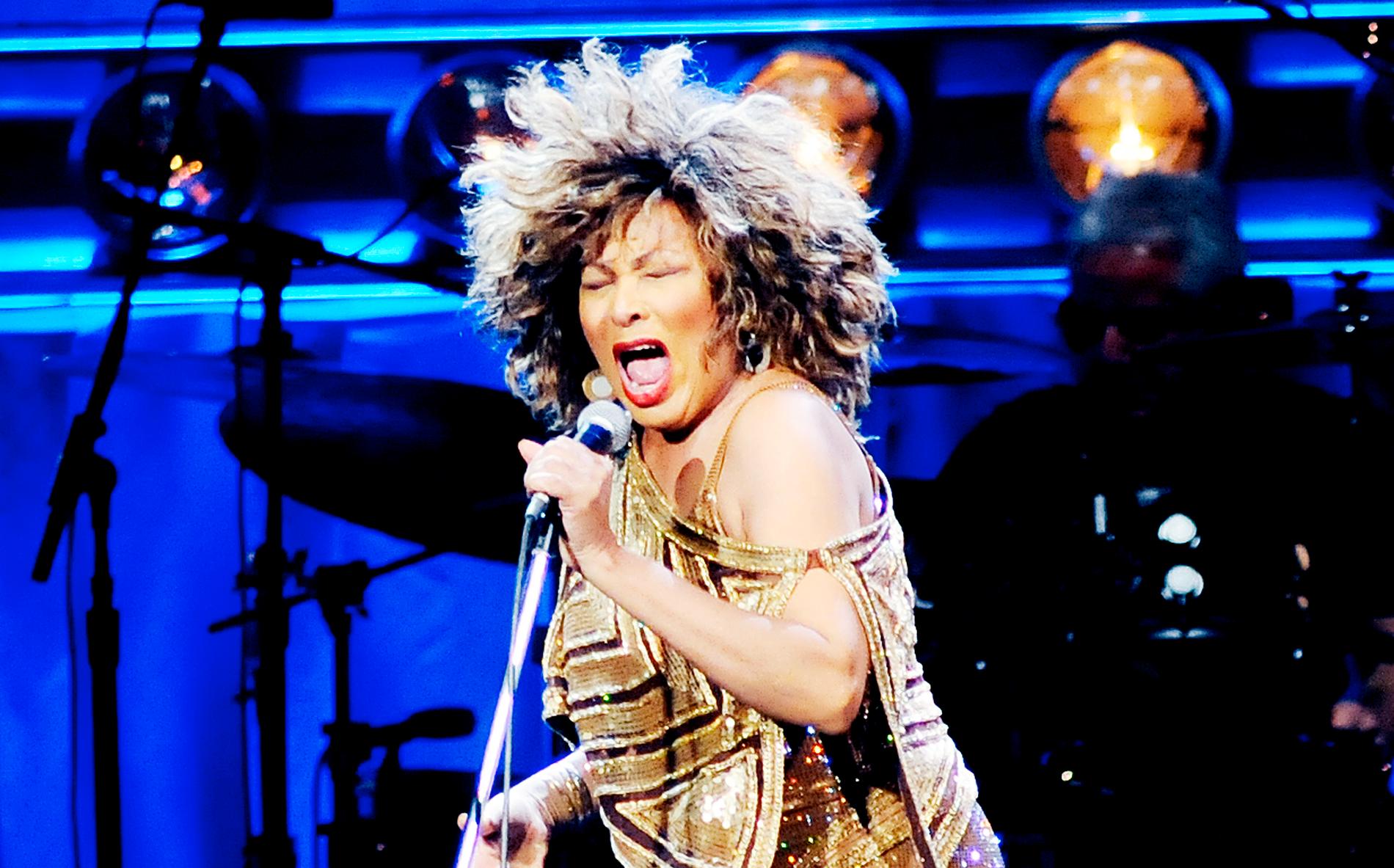Tina Turner på Globen i Stockholm 2009.