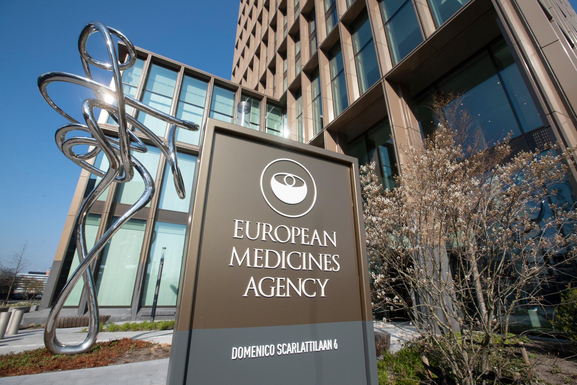 Den europeiska läkemedelsmyndigheten EMA:s kontor i Amsterdam.